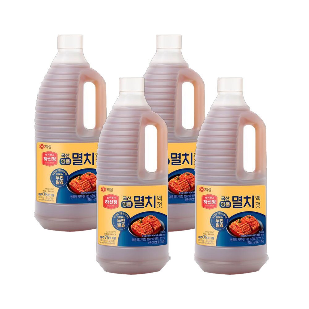 하선정 국산명품 멸치액젓 3kg x4개