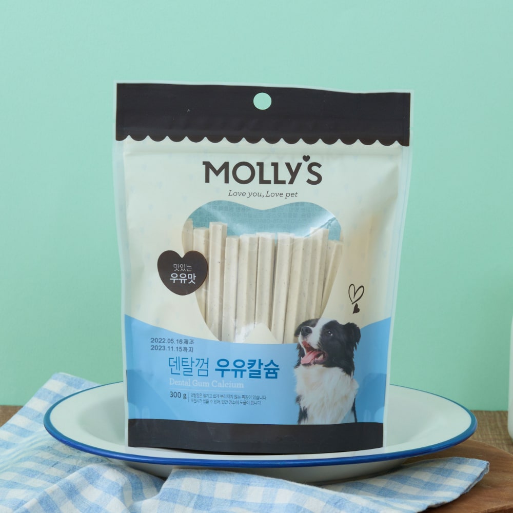 덴탈껌 우유칼슘 300g