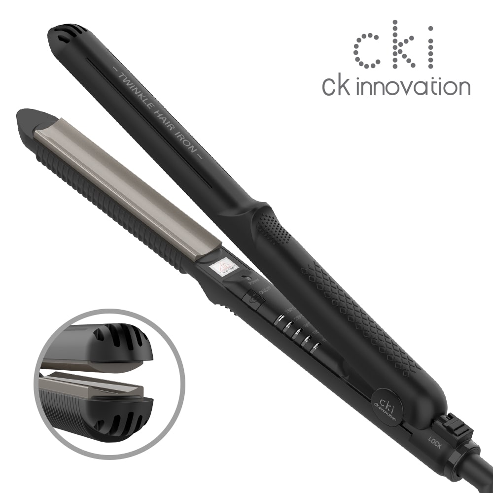 CKI-F512C 볼륨 고데기 매직기 온도조절