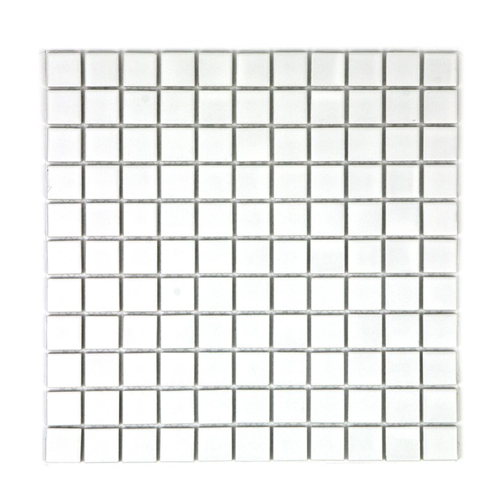 G25-WHITE-M 화이트 297X297 무광 모자이크타일