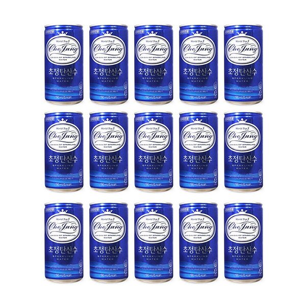초정 탄산수 플레인 미니 캔 음료 190ml 30개