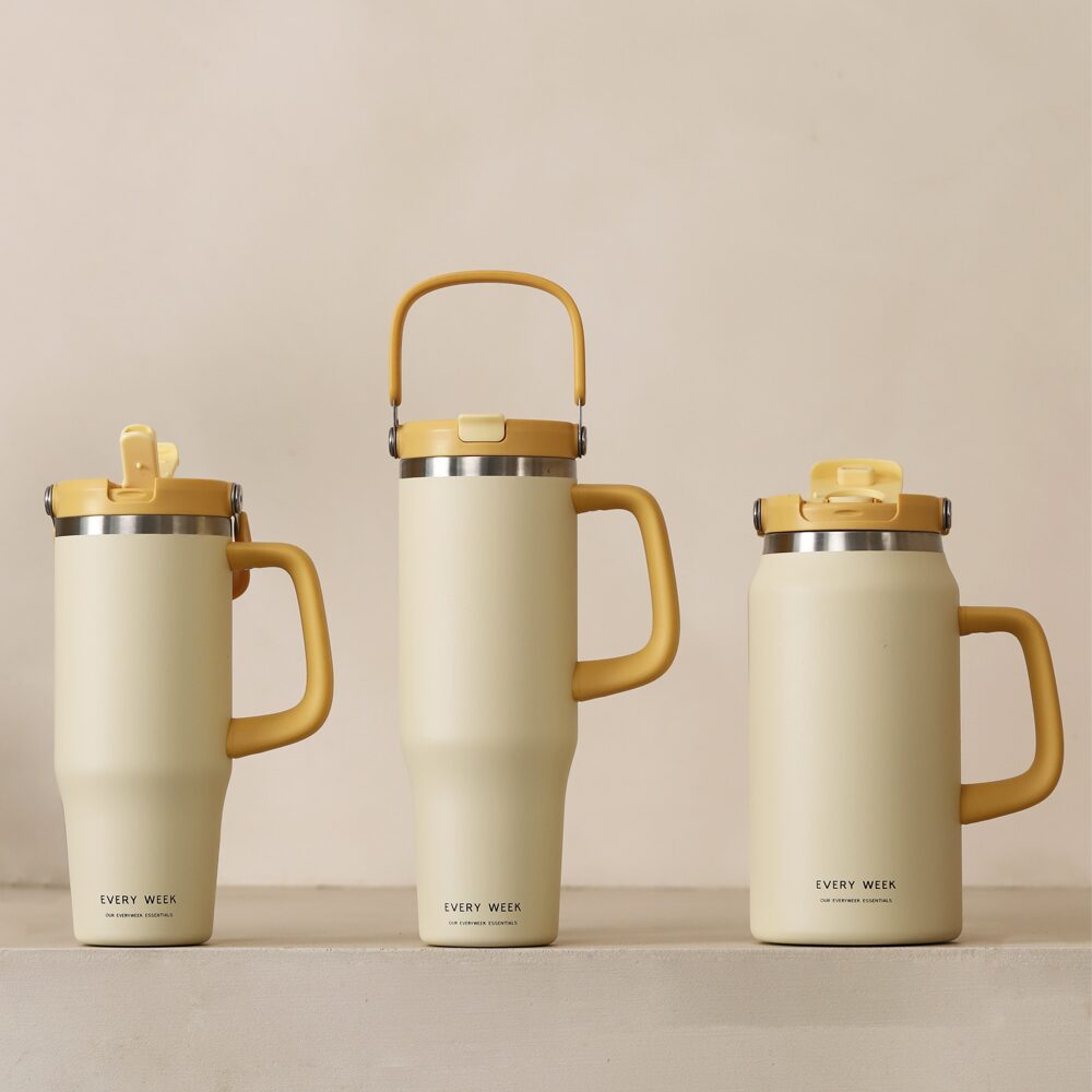 스텐 텀블러 보온 보냉 대용량 손잡이 아이스 완전 밀폐 템블러 콜드컵 900ml 기본형