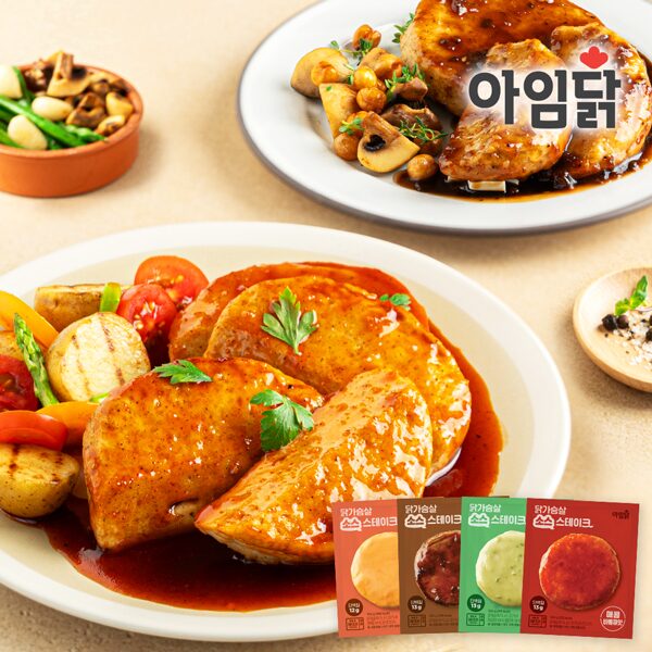 닭가슴살 소스 스테이크 100g 4종 1팩