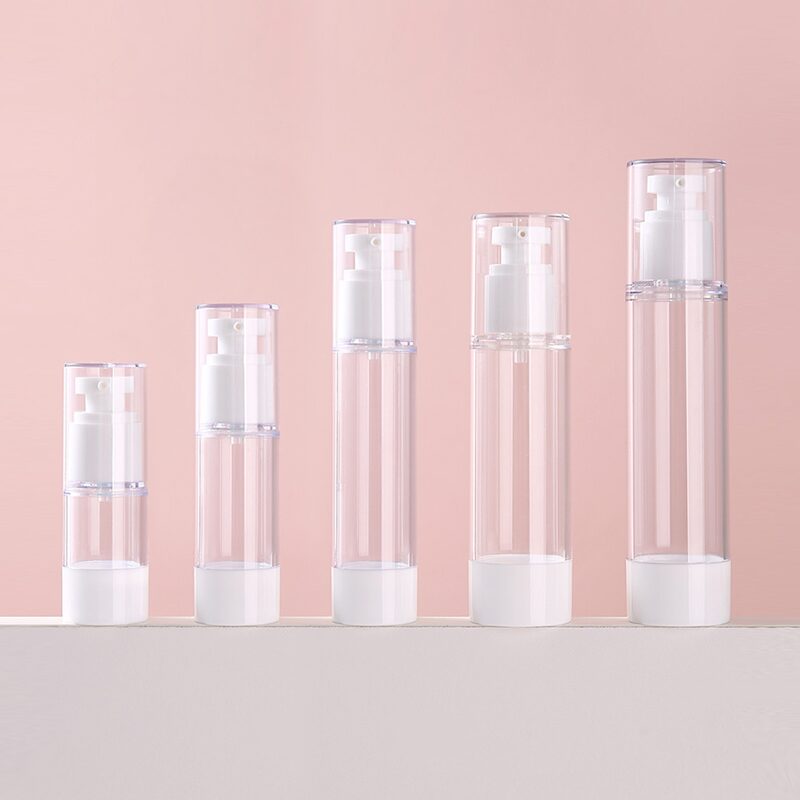여행용 휴대용 화장품 파운데이션 소분 용기 에어리스 진공 펌프 스프레이 공병 15ml