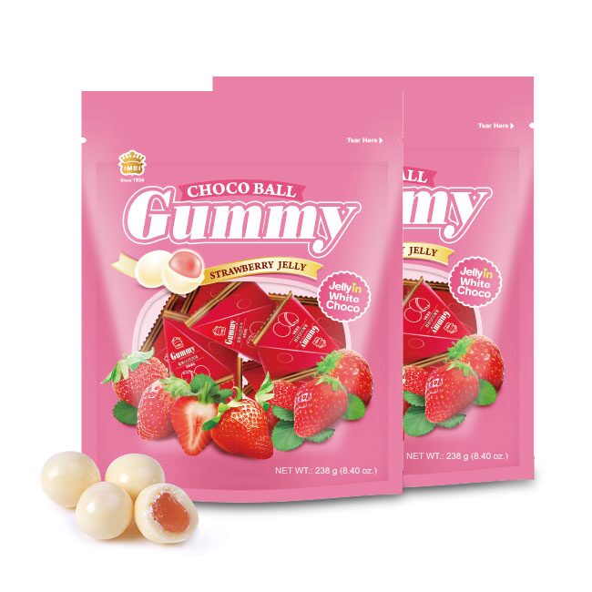 이메이 구미초코볼 대용량 딸기맛 238g 2개