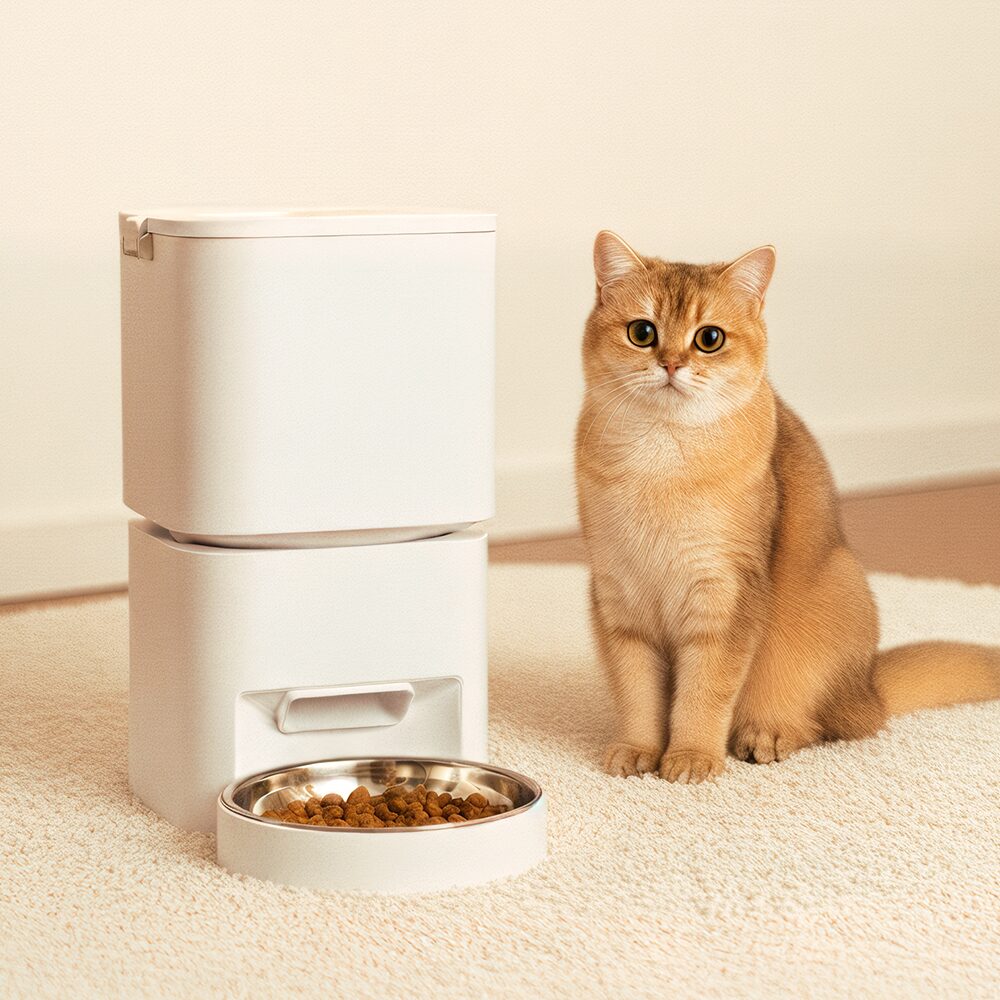 강아지 고양이 스마트 분리세척 자동급식기 CT-330 급식기록 앱지원 밀폐형