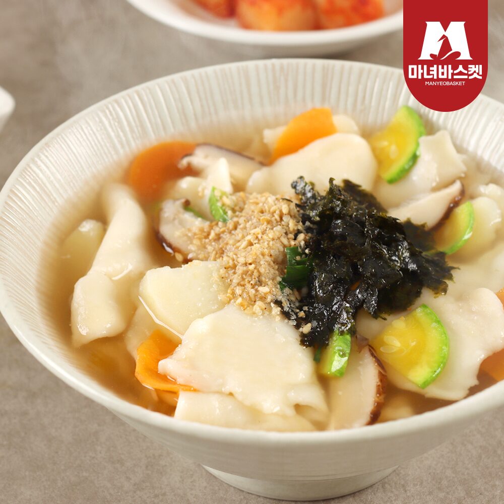 군산 엄마손 수제비 10인분 (생면10팩+소스 동봉)