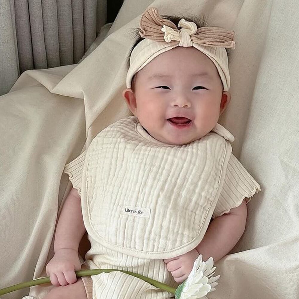 거즈빕 아기턱받이 침받이