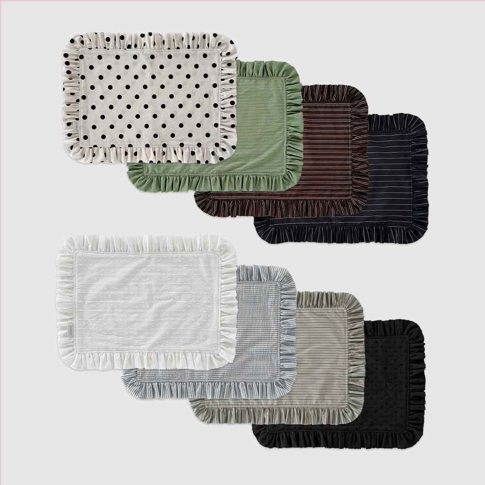 프릴 키친크로스 테이블매트 1+1 (8colors)