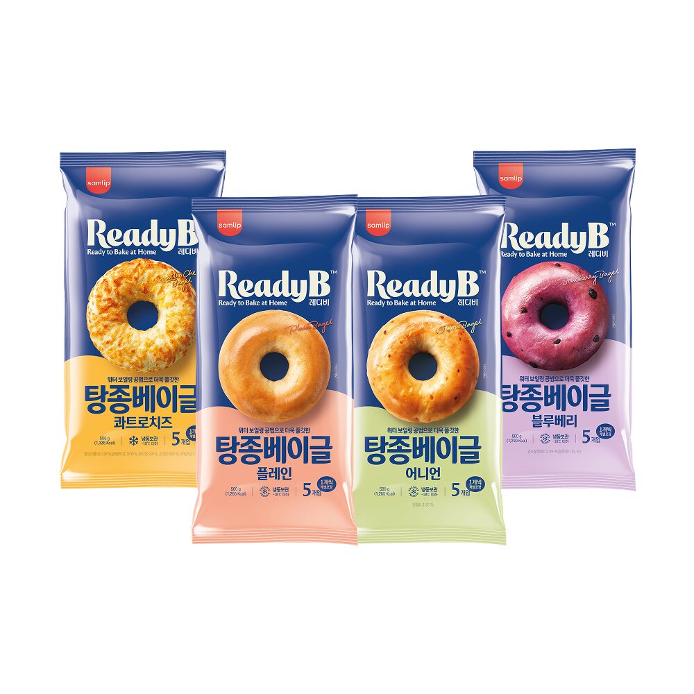 삼립 레디비 탕종베이글 4종 2봉 (플레인/어니언/블루베리/콰트로치즈)