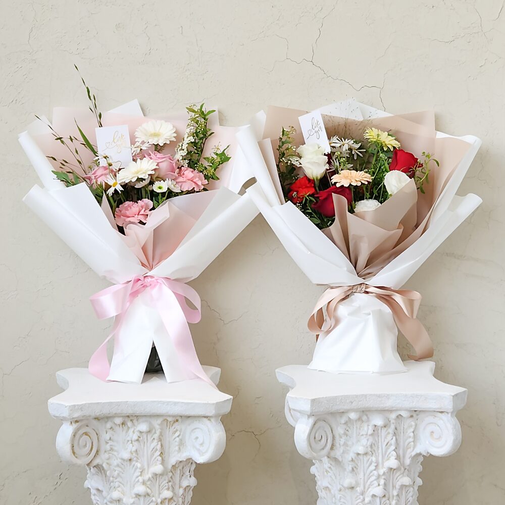 장미 카네이션 생화 꽃다발 (2Color) 어버이날 스승의날 선물 꽃배달