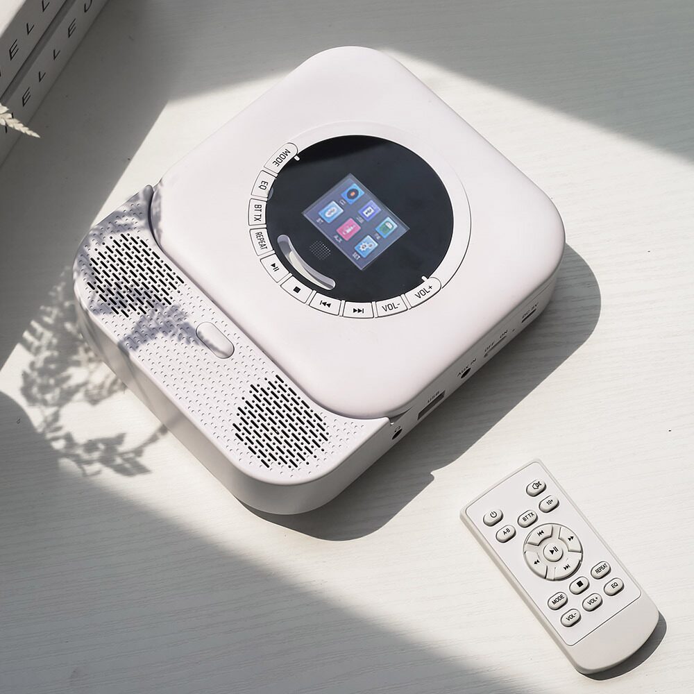 컬러 LCD CD플레이어 블루투스 FM USB MP3 휴대용