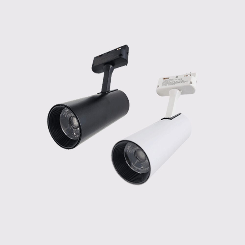 LED 셀프 레일조명 일체형 레일등기구 원통블럭 COB 20W