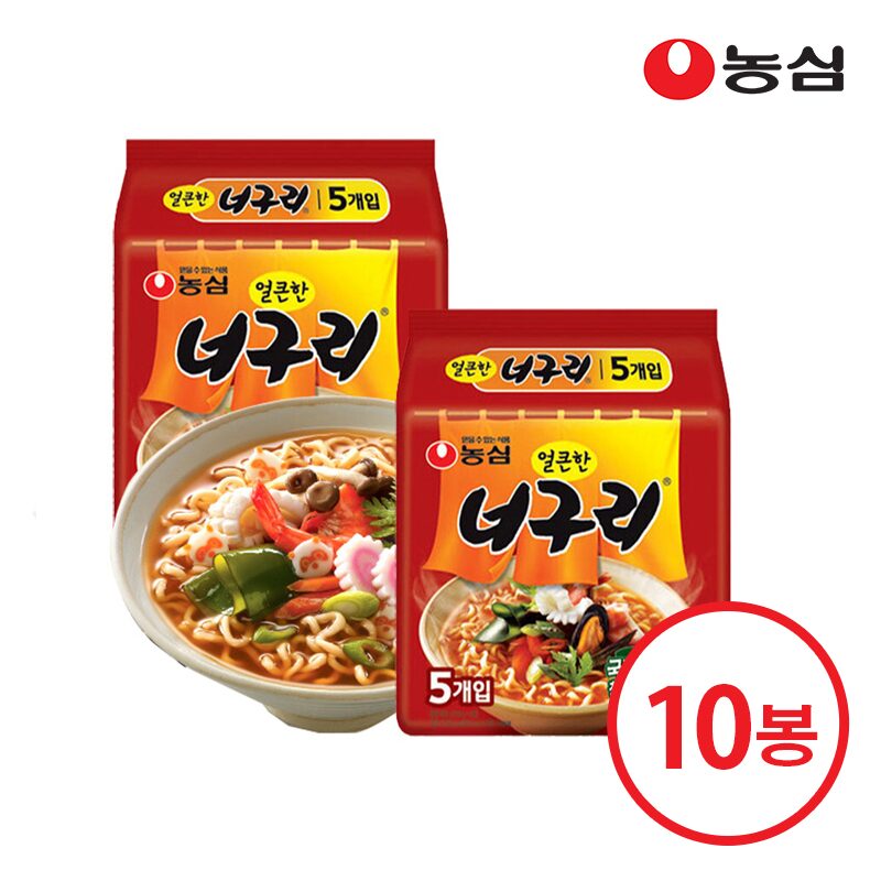 얼큰한너구리 120g*10개