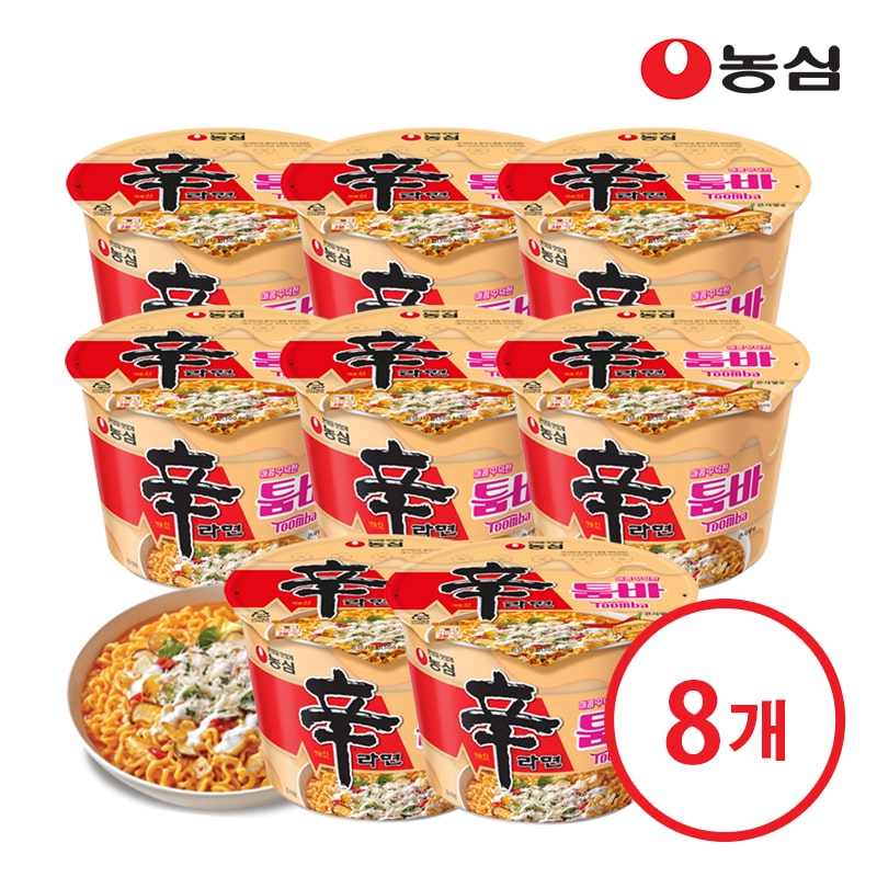 신라면툼바 큰사발면 113gx8개