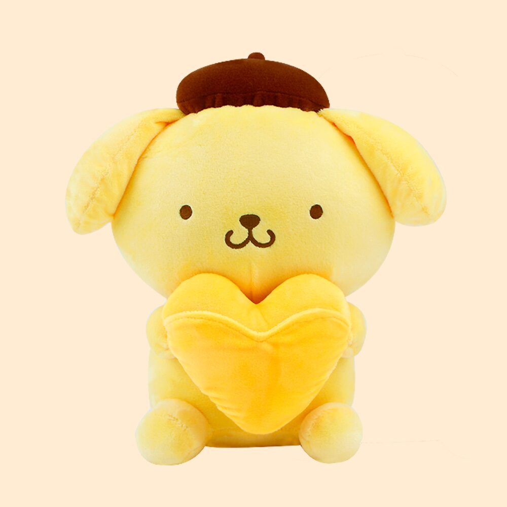 산리오 폼폼푸린 하트 인형