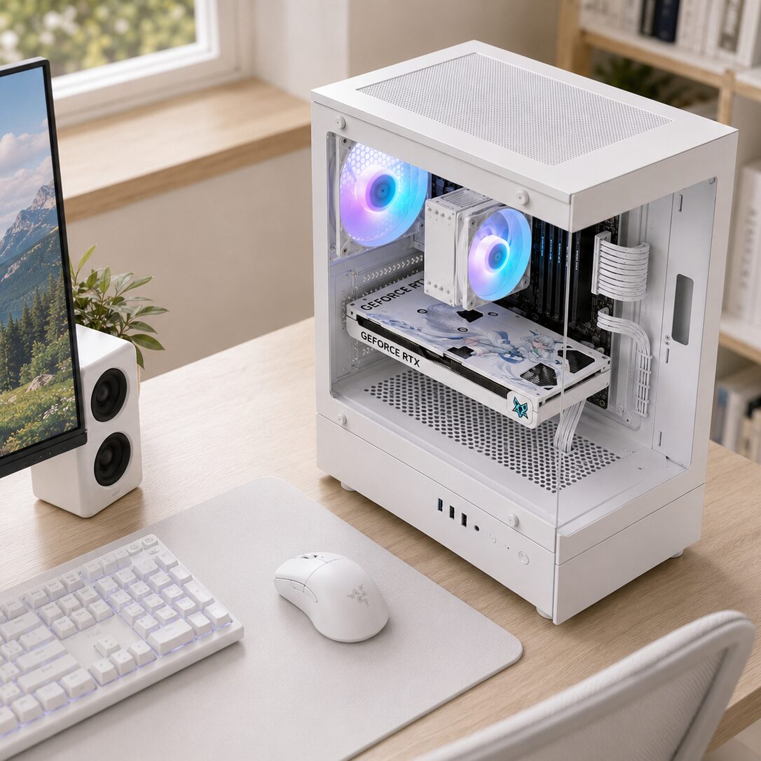 IPC OZ1 화이트 데스크테리어 조립PC 모음전