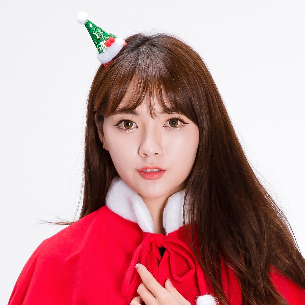 산타 고깔 머리핀 파티 머리삔 크리스마스 선물 산타머리핀