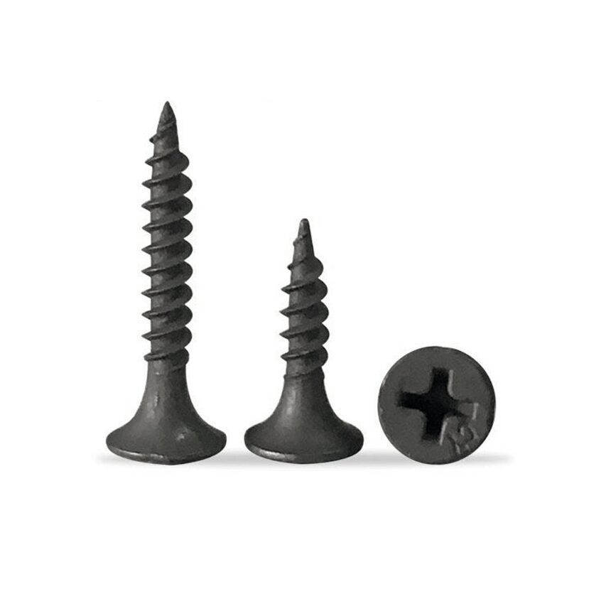 흑색 석고피스 외날 검정 블랙 착색 못 석고보드 나사 목재 목공 나무 목재용 #8x64mm