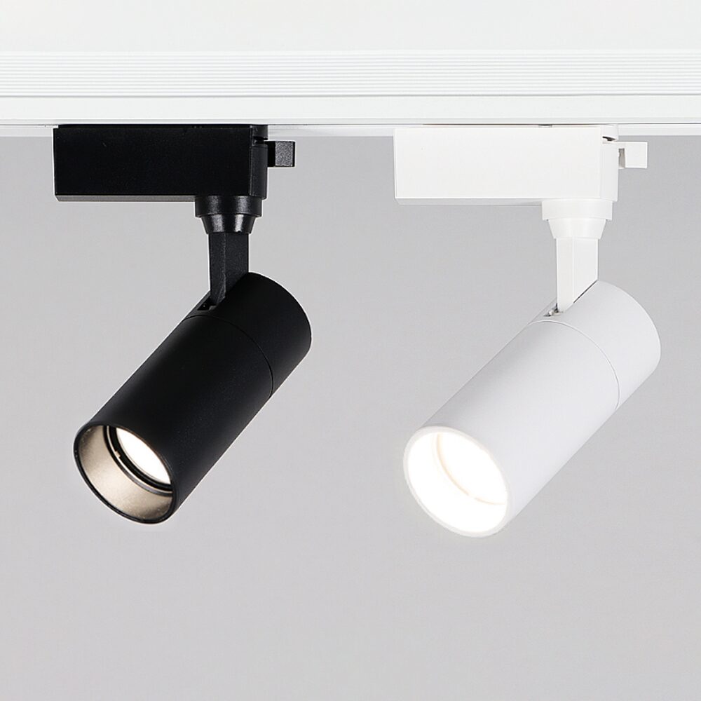에코 카네스 원형 COB 레일 WJ-001~006 LED 인테리어조명 각도조절 블랙/화이트