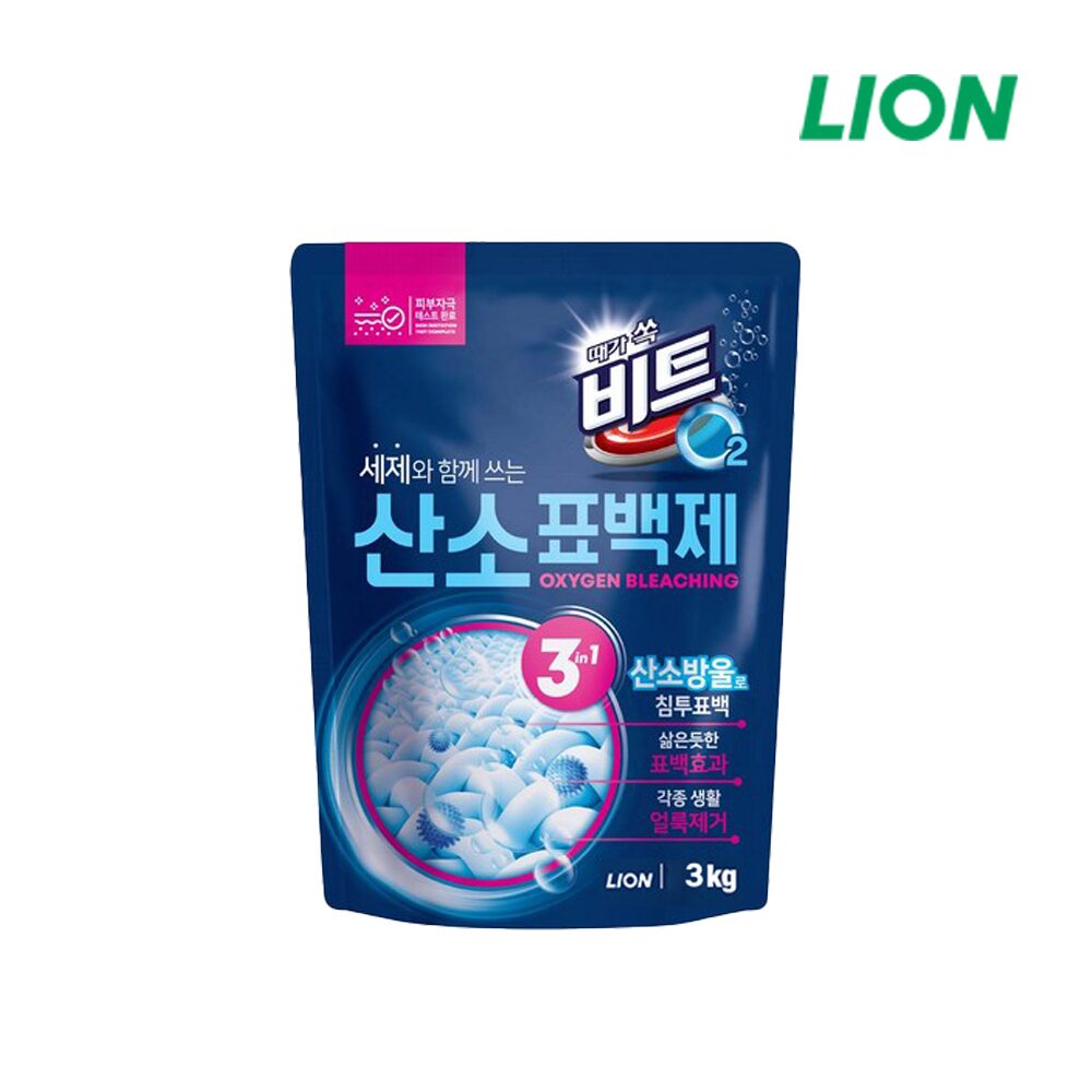 비트 O2 산소표백제 3kg 얼룩제거 대용량 세제