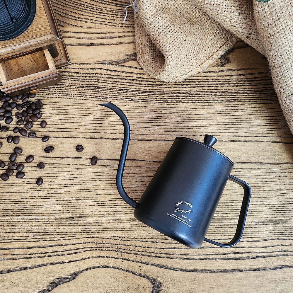자체제작 드립포트 블랙 테프론 주전자 600ml 핸드 드립 커피