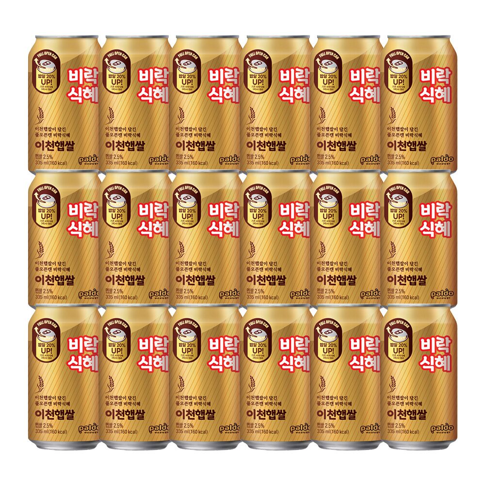 2025년도 이천햅쌀 비락식혜 335ml x 18개