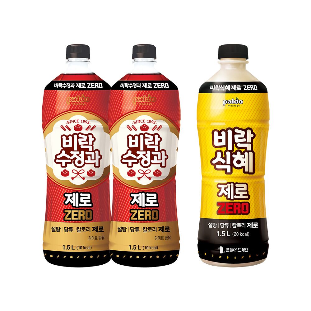 비락 수정과 제로 1.5L x2개+ 제로 식혜 1.5L x1개
