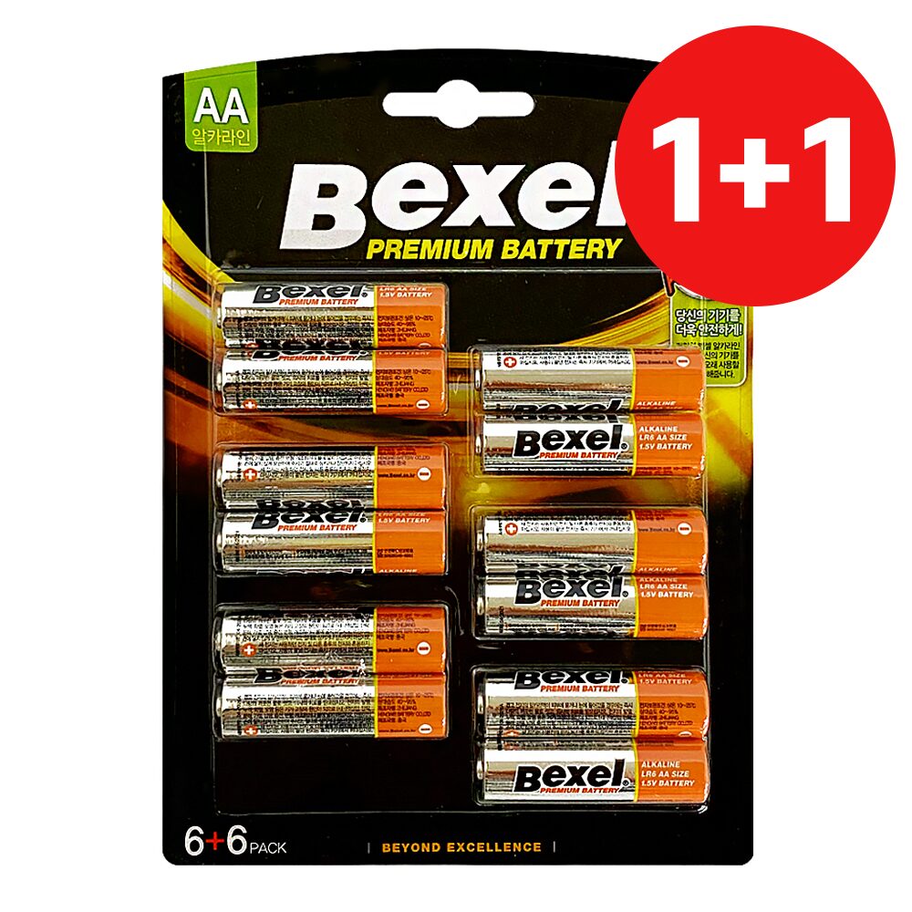 알카라인 1+1 건전지 (AA 12알)LR03 1.5V 배터리