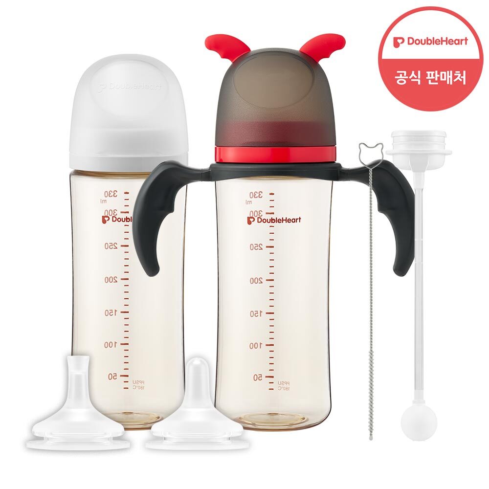 3세대 330ml 트윈(젖병2+빨대꼭지1+추빨대2)+리틀데몬