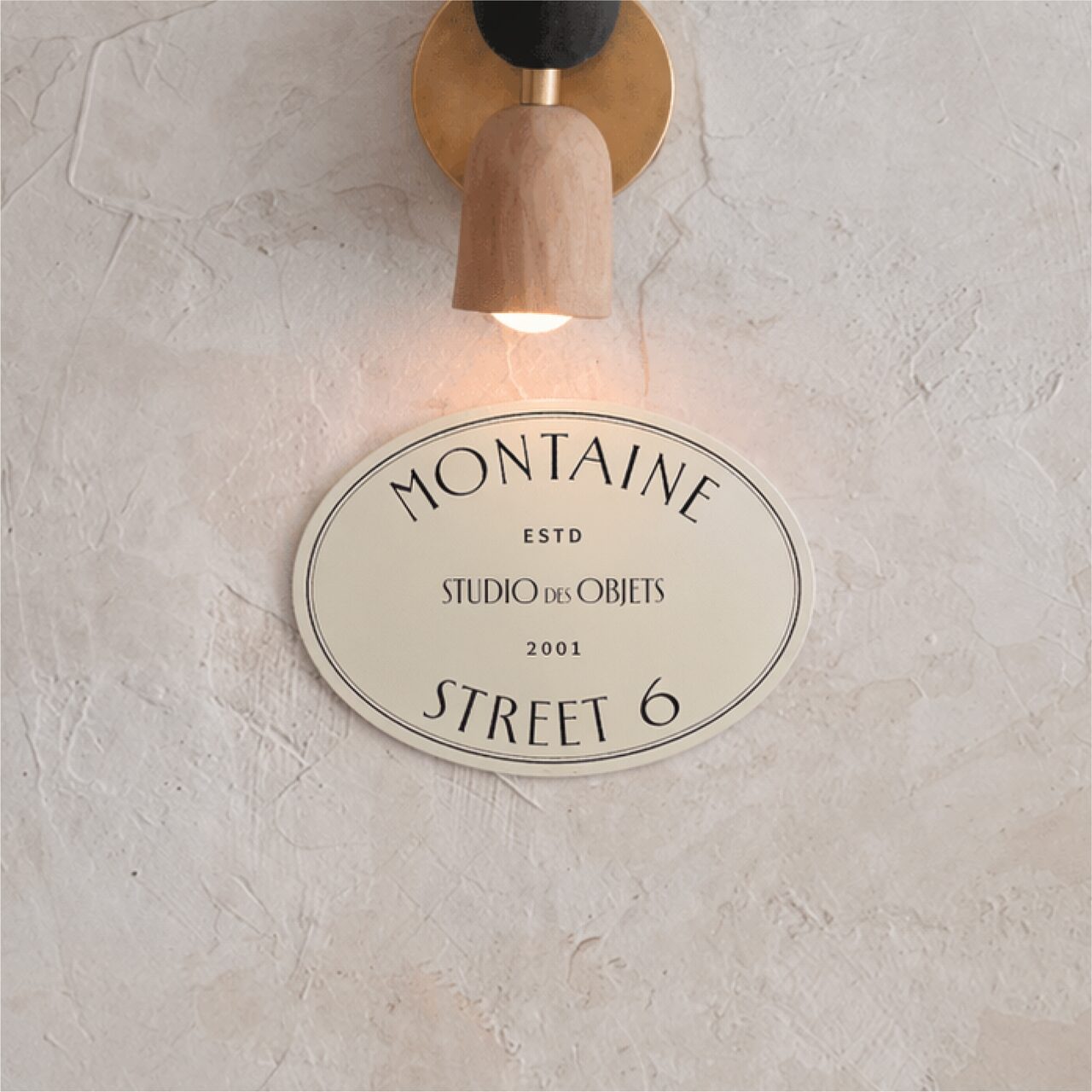 감성 도어사인 빈티지 벽걸이 소품 벽인테리어 문패 MONTAINE