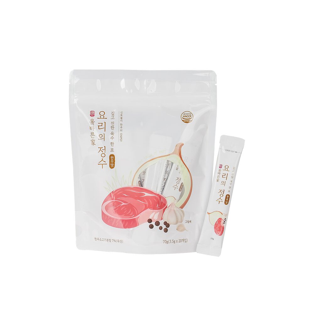 요리의정수 한우맛 국물 조미료 소고기 분말육수 20개입 단품(한우맛)