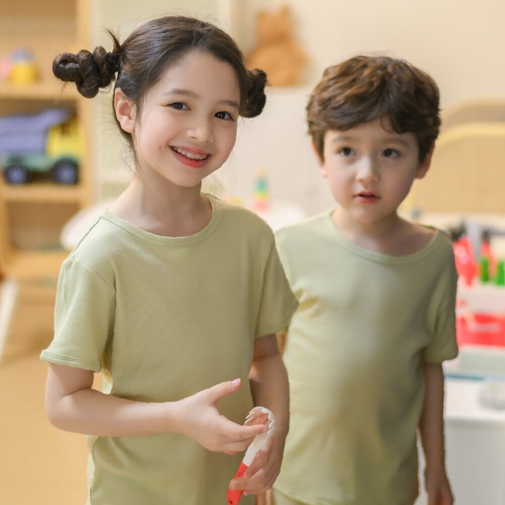 아동내의 별사탕골지 유아 실내복 5부 내복