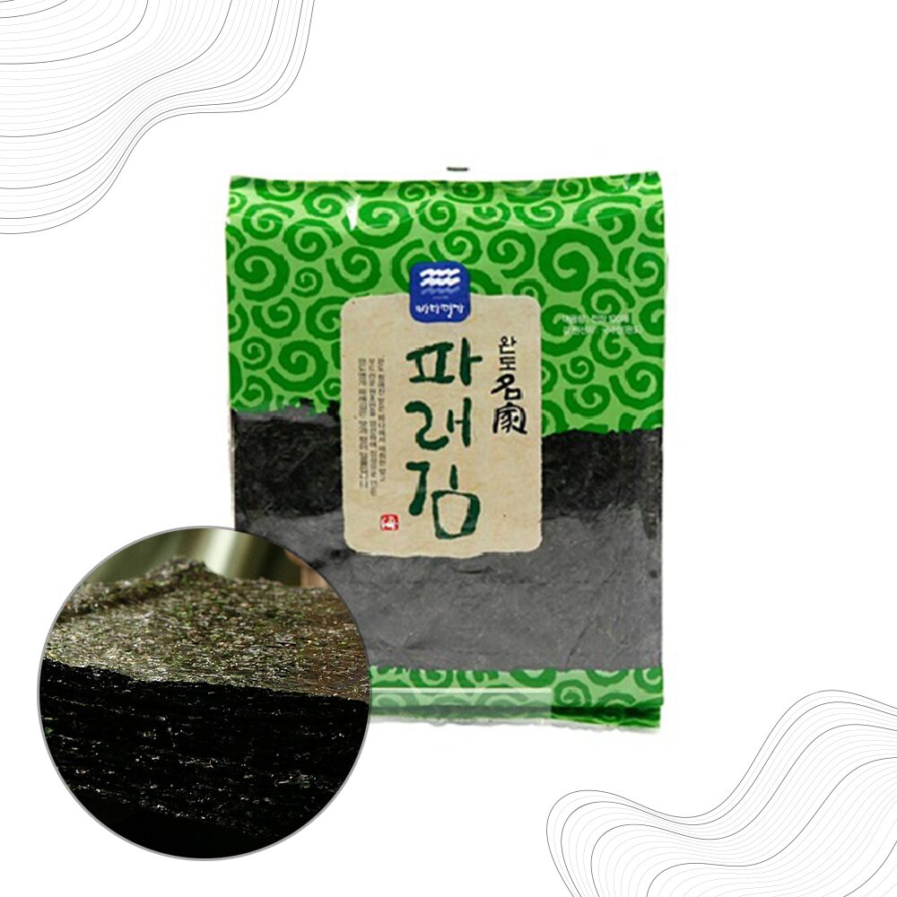 바다명가 국산 지주식 무조미 재래 파래 김 100장