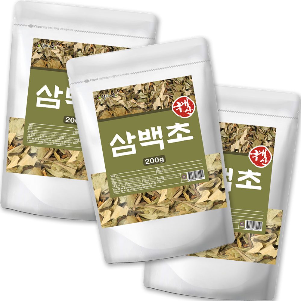 국내산 말린 삼백초 200g*3팩
