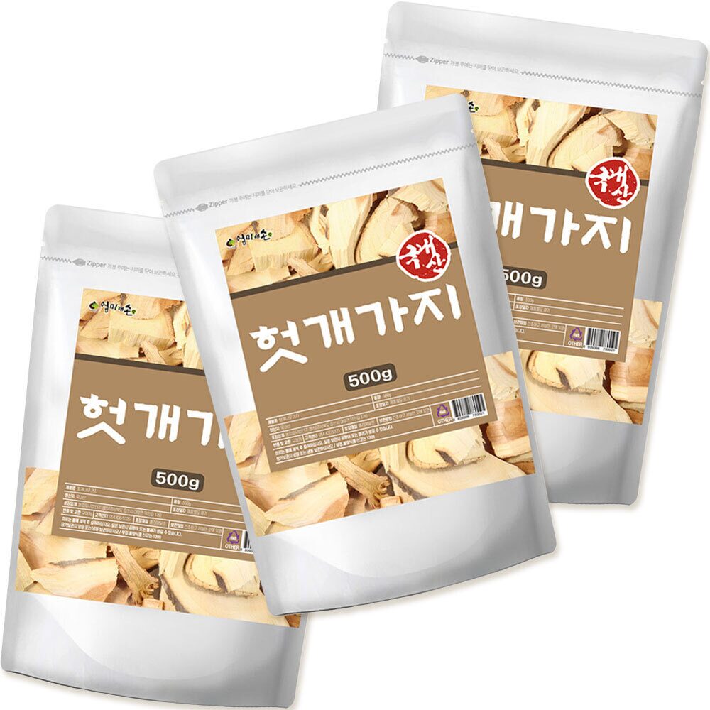 국산 헛개 가지 건재 500g*3팩