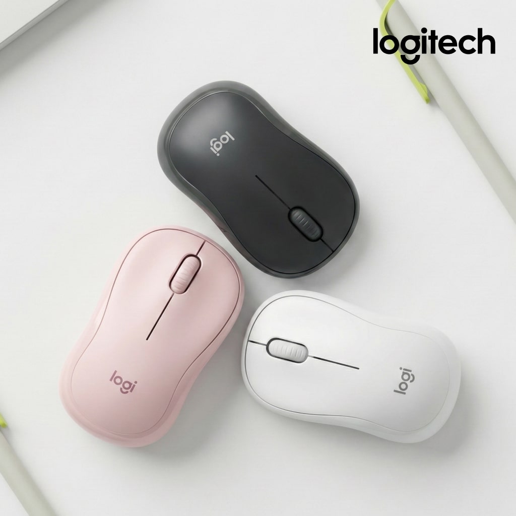 로지텍코리아 M240 무소음 블루투스 마우스 컴팩트 사이즈로 노트북, 타블렛 사용에 추천