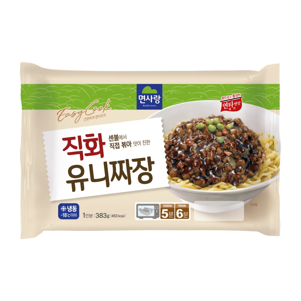 직화유니짜장 1인분 용기면 (냉동)