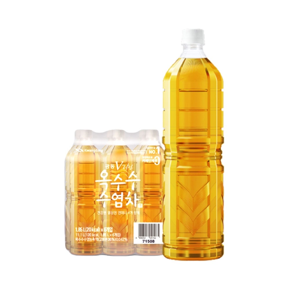 광동 옥수수수염차 무라벨 1.85L 6입 (무라벨/유라벨 랜덤발송) Z
