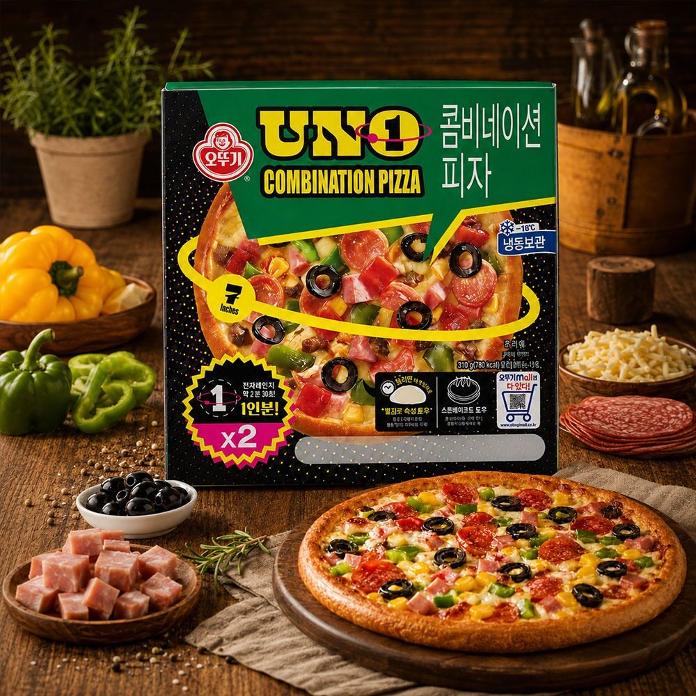 UNO 콤비네이션 피자 (195gx2개입) 2개