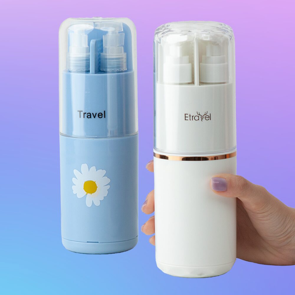 올인원 트래블 샤워보틀 디스펜서 헬스장 수영장 여행용 샴푸 바디워시 공병 휴대용