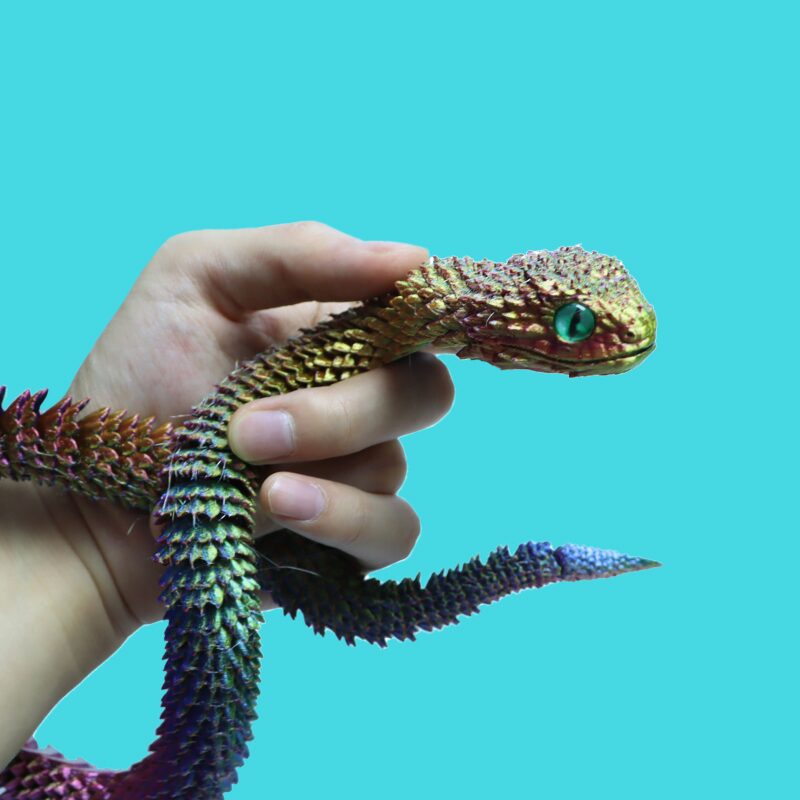 3D 프린트 관절 뱀 스네이크 프라모델 피규어 키덜트 인쇄 프린터 파충류 모델 드래곤