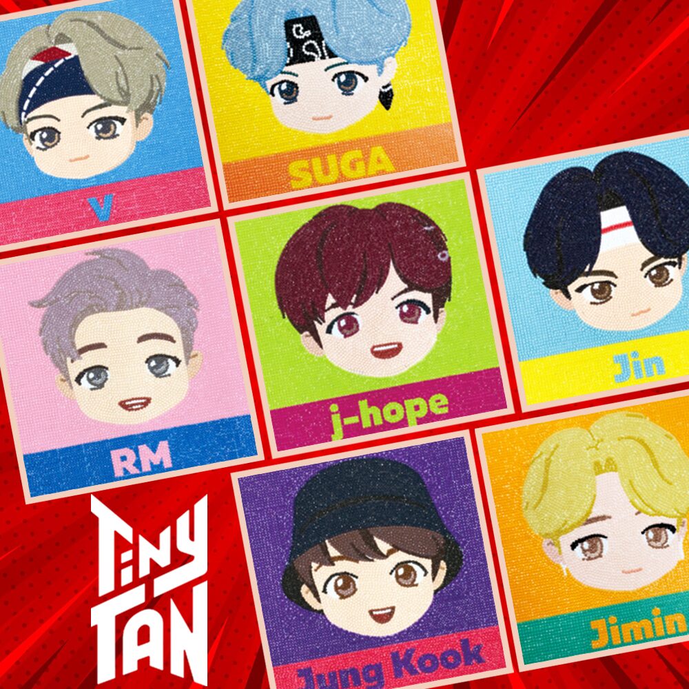 DIY 보석십자수 타이니탄 25x25
