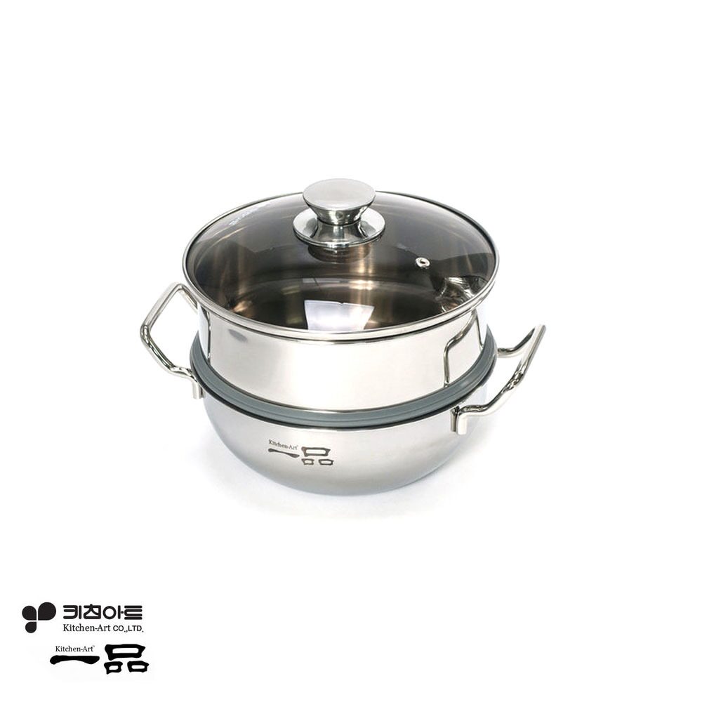 냄비 일품 통삼중 2단 찜냄비 20cm