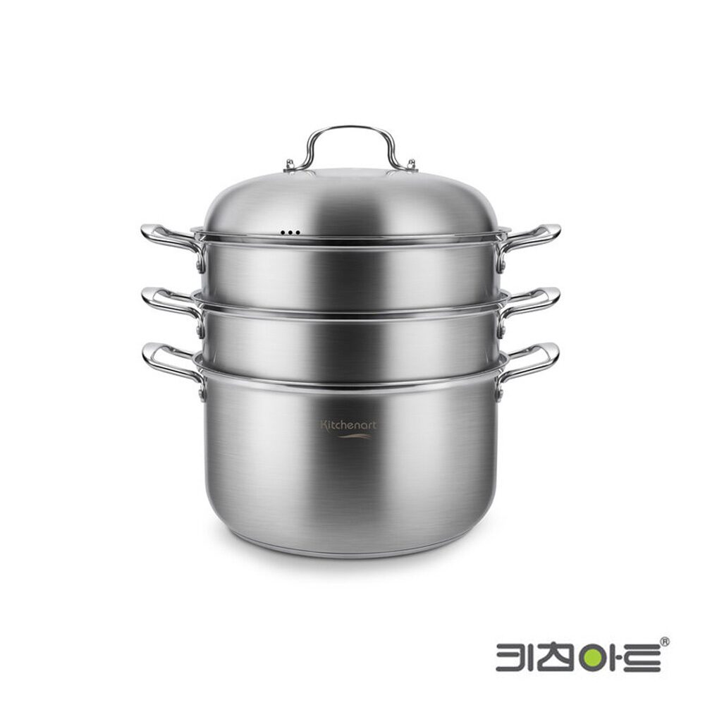올가 스텐 인덕션 3단찜솥 냄비 32cm