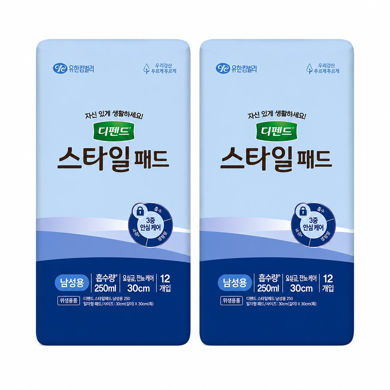 스타일패드 프리사이즈 남성용 12개입 x2팩