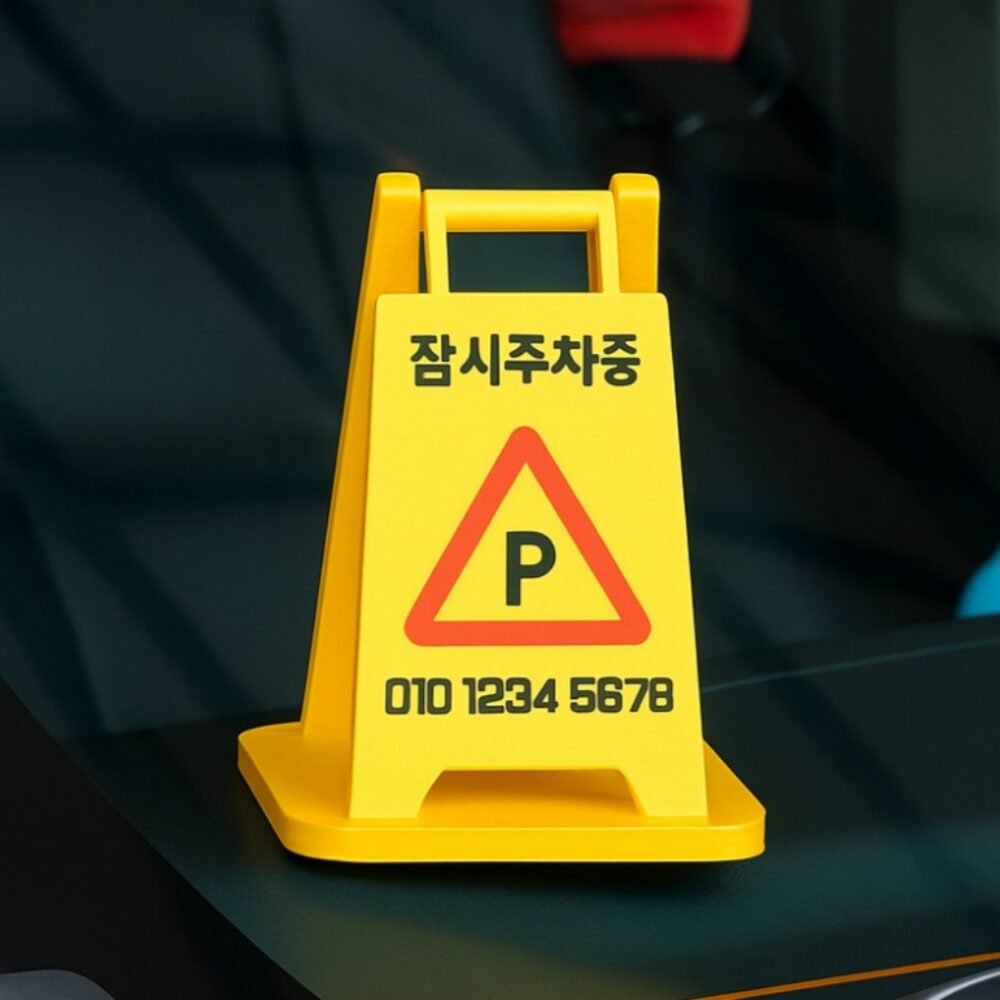 안전운전 차량용 주차번호판 자동차 새차 선물 미니 A형