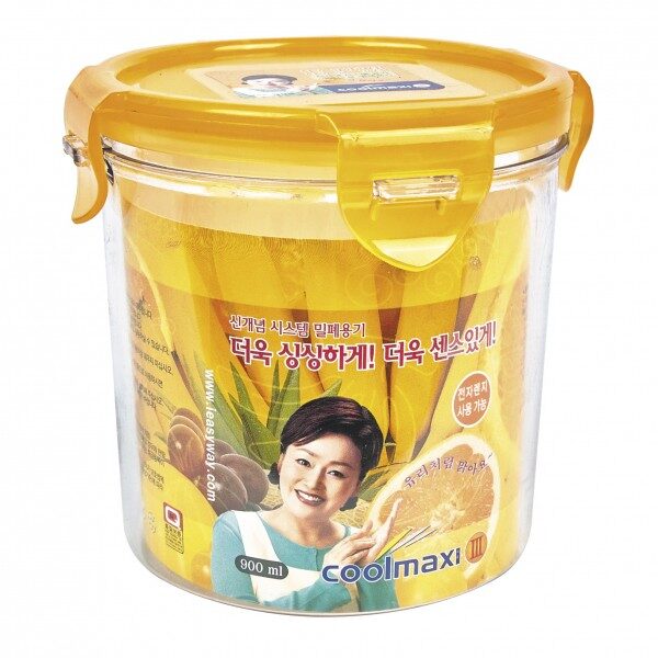 국산 원형 밀폐용기 반찬통 김치통 8호 900ml