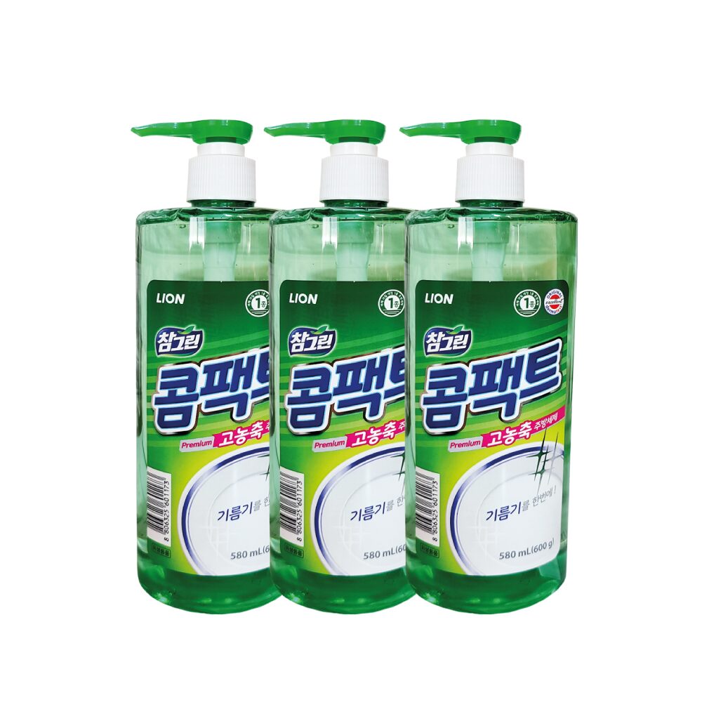 콤팩트 고농축 주방세제 본품 580ml x 3개