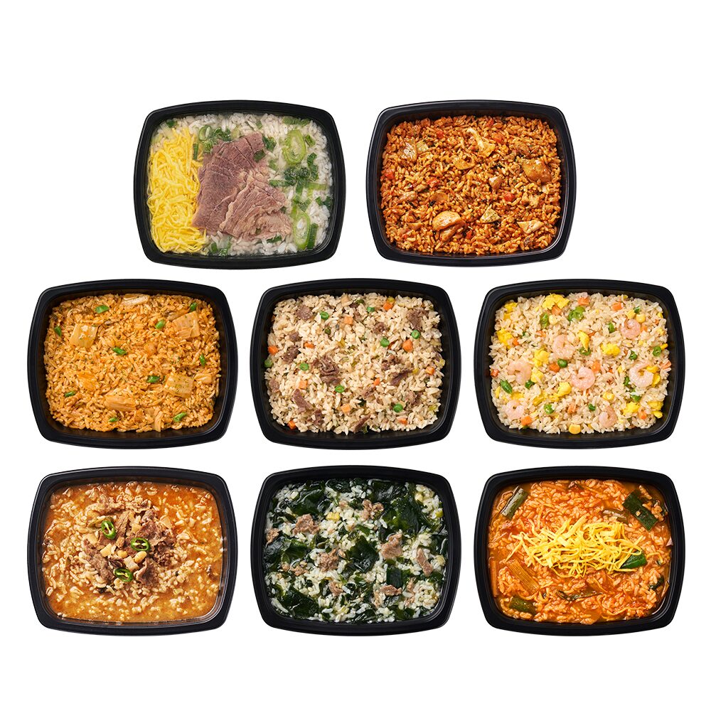 굿스푼 볶음밥 국밥 도시락 8종 8팩 (김치 새우 소고기 닭갈비 미역국 육개장 곰탕 술밥)